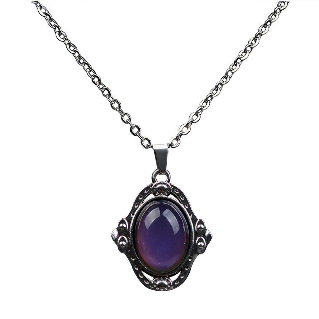 2 pieces necklace pendant women fashion jewelry color changing necklace