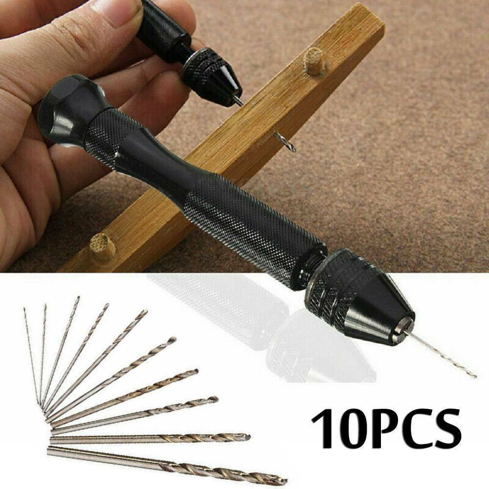 Mini Hand Twist Drill Press Vise Spiral Adjustable Micro Drills Pin Repair
