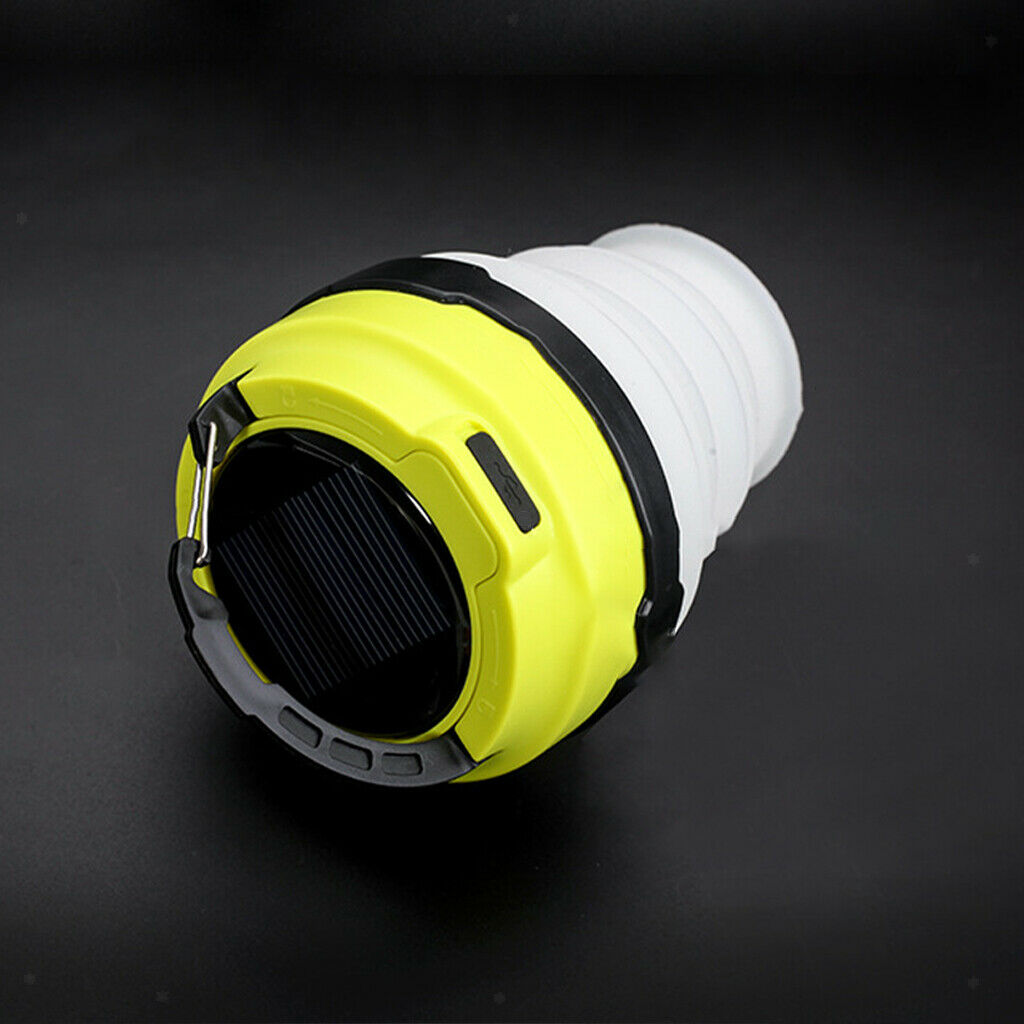 LED camping lamp USB lantern solar folding emergency lighting for outdoor garden