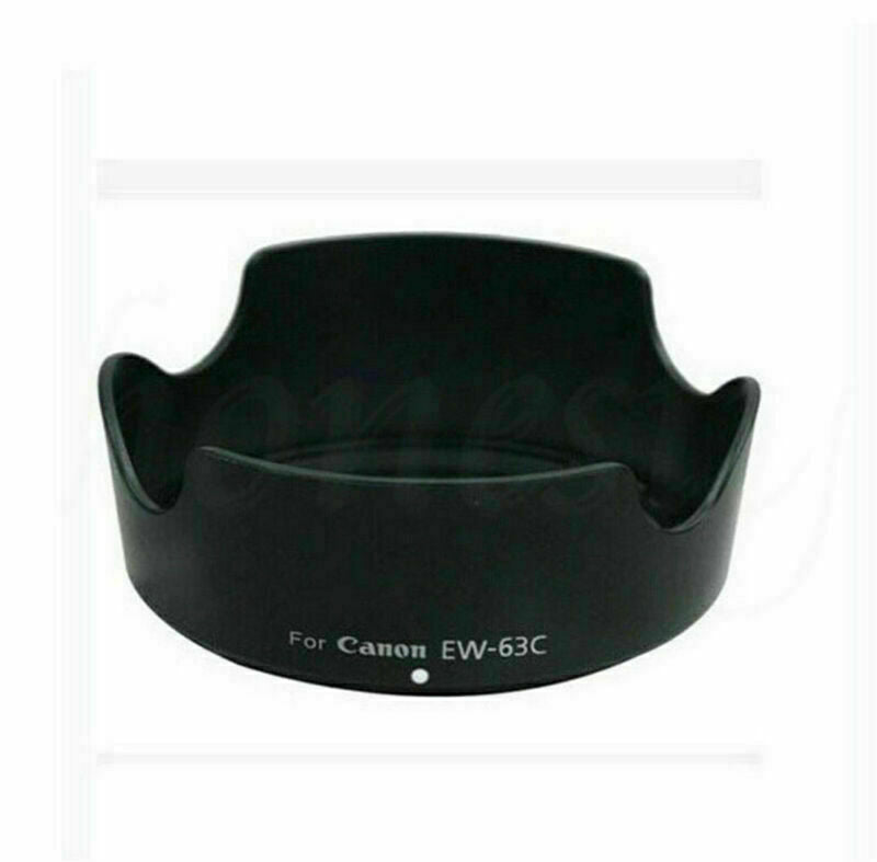Camera Lens Hood Shade For Canon EW63C EF-S 18-55mm f/3.5-5.6 IS STM