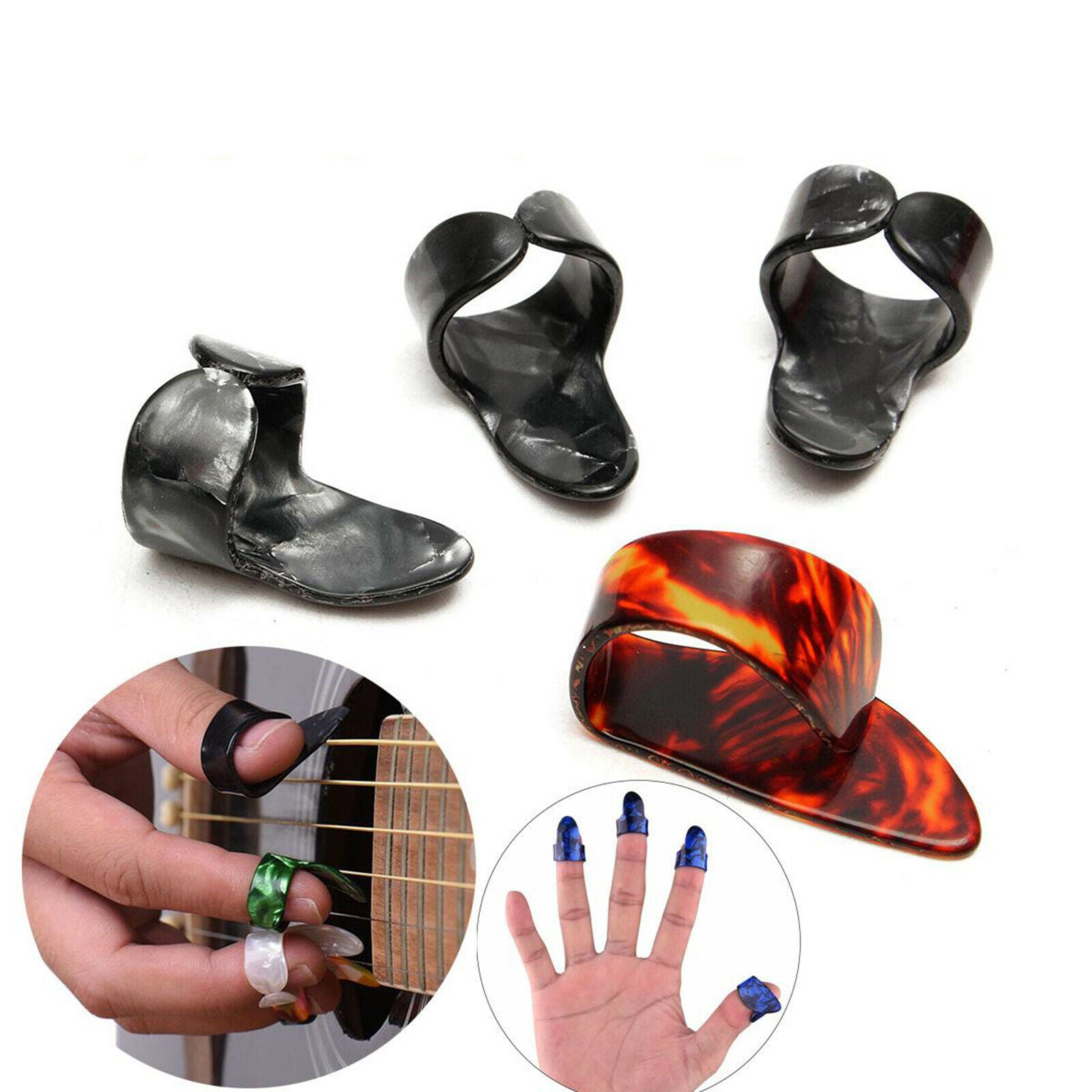 1Set Thumb Finger Picks Mandolin Banjo Thumb Finger Picks for Banjo or Ukulele