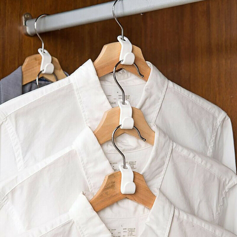 Multi-function Wardrobe Space-saving Stack Hanger Hook Coat Hook Plastic CloFCA