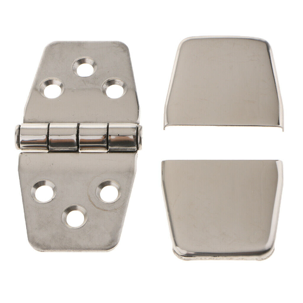 Marine Grade Stainless Steel Strap Hinge 1.5   inch, Door Hinge with Cover,