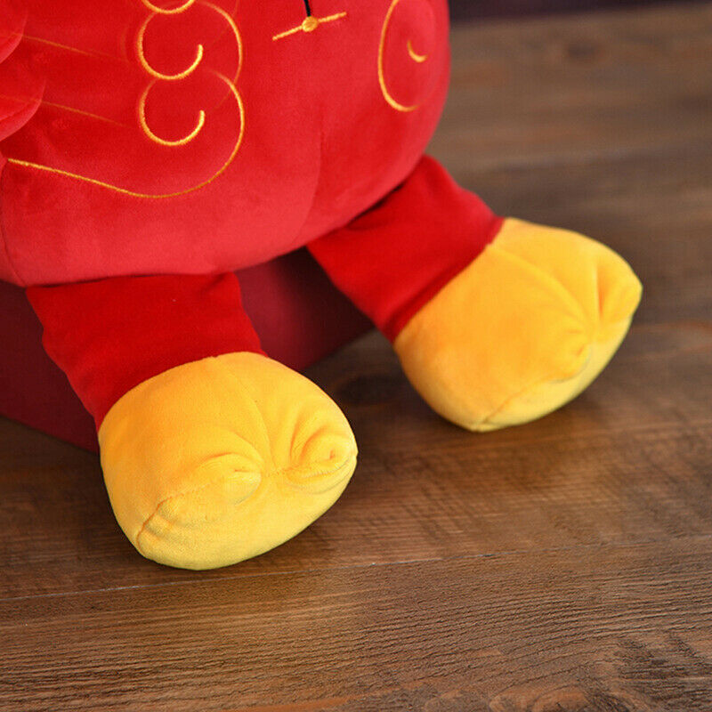 22cm 2021 New Year Chinese Zodiac Ox Cattle Plush Toys Cute Red Cow Masco.l8