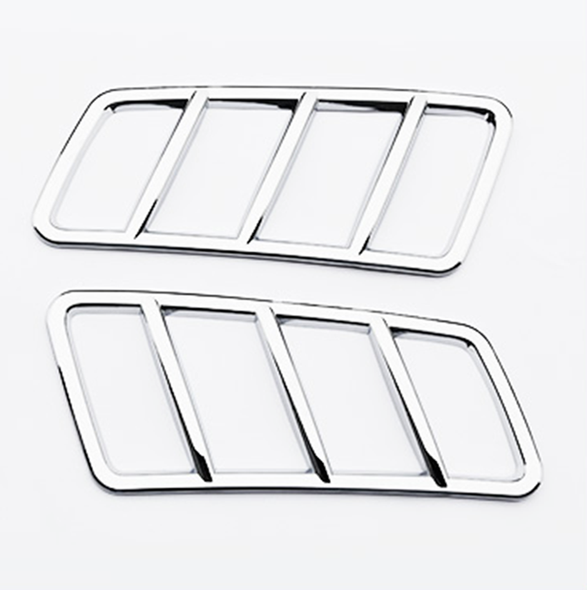 2X Front Engine Hood Air Vent Cover Trim Fit For Mercedes-Benz GLS ML GL GLE