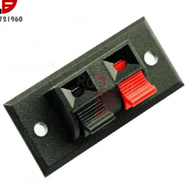 2 Positions Connector Terminal Push Jack Spring Load Audio Speaker Terminals CZB