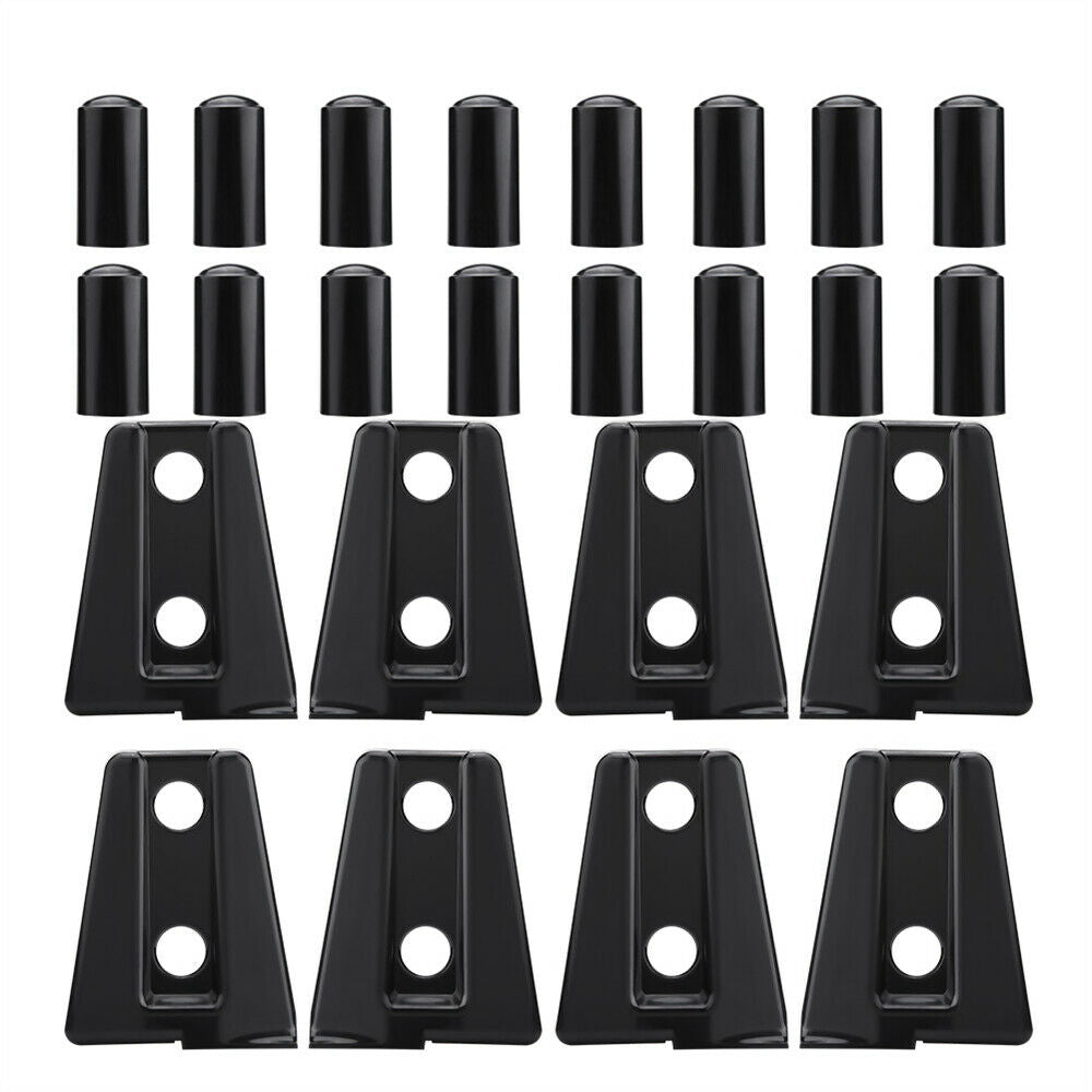 Black Car Door Hinge Panel Protector Cover Trim For Jeep Wrangler JK J2007-2018