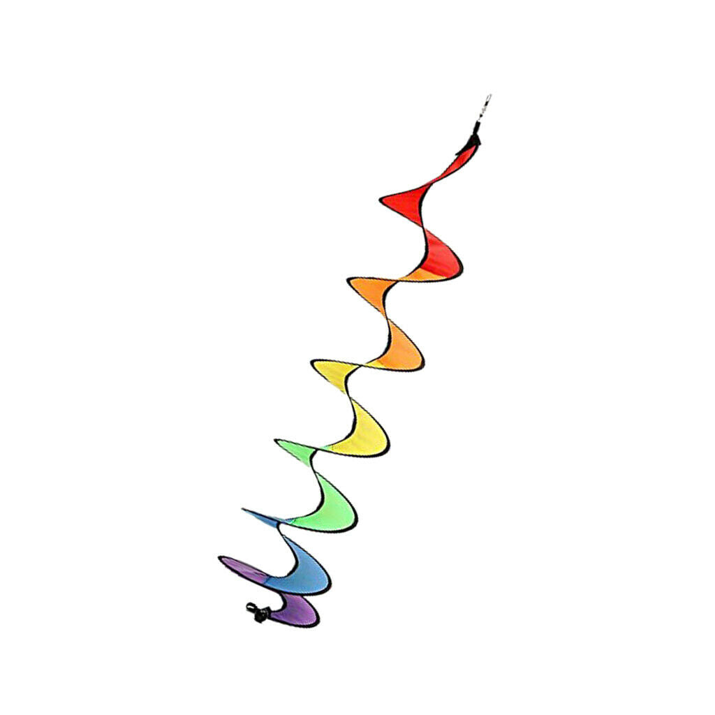 55inch Colorful Spiral Weather Vane Windmill Serpentine Camping Tent