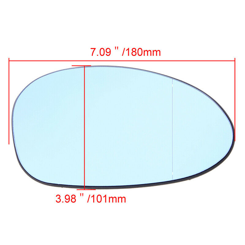 Right Driver Side Mirror Replacement Glass For BMW 1-Series E87 LCI 2006-2011