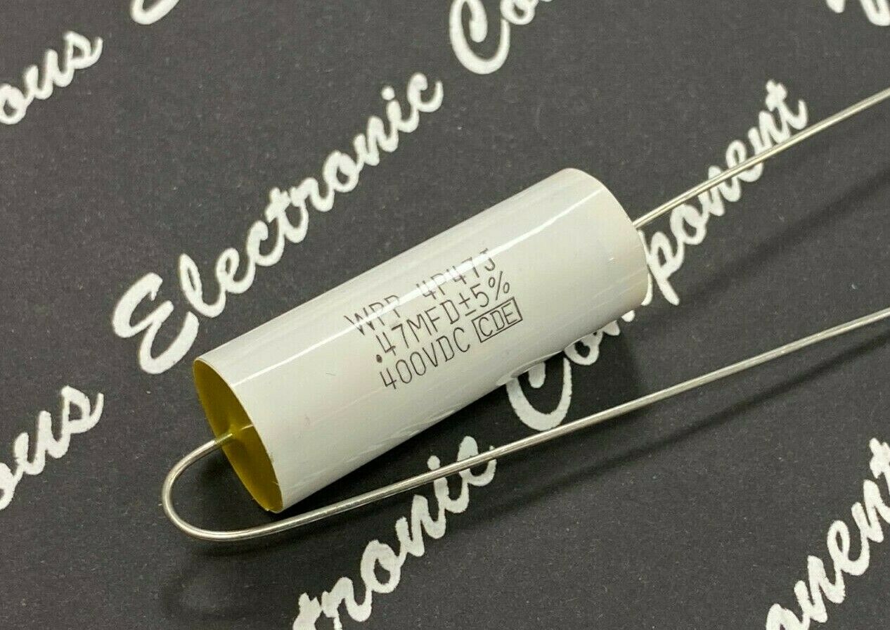 1pcs - Cornell Dubilier (CDE) WPP 0.47uF 400V 5% WPP4P47J Axial Film Capacitor