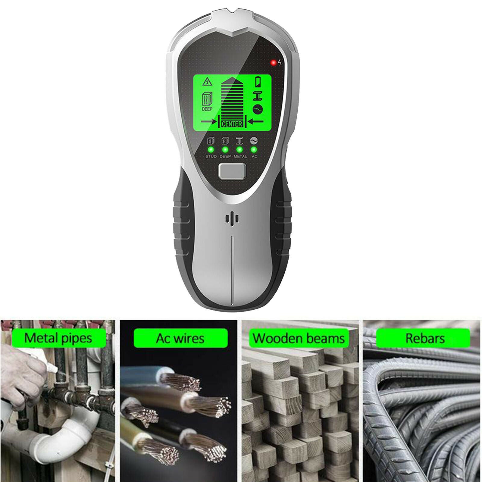 Wall Scanner Detector Metal Stud Finder Sound Warning Auto Calibration