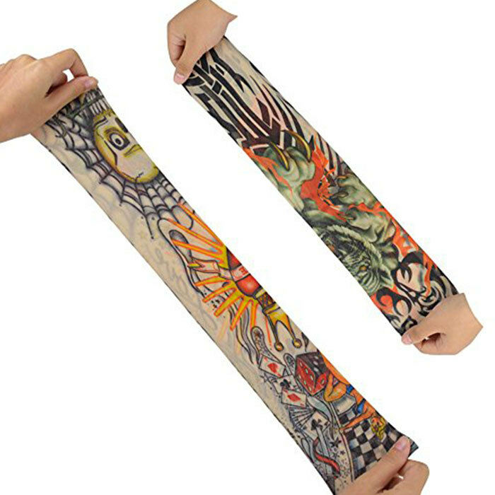 6 X Sleeve Cufflinks - Falsely Tattoos Different Sleeve Tattoo Sleeves New