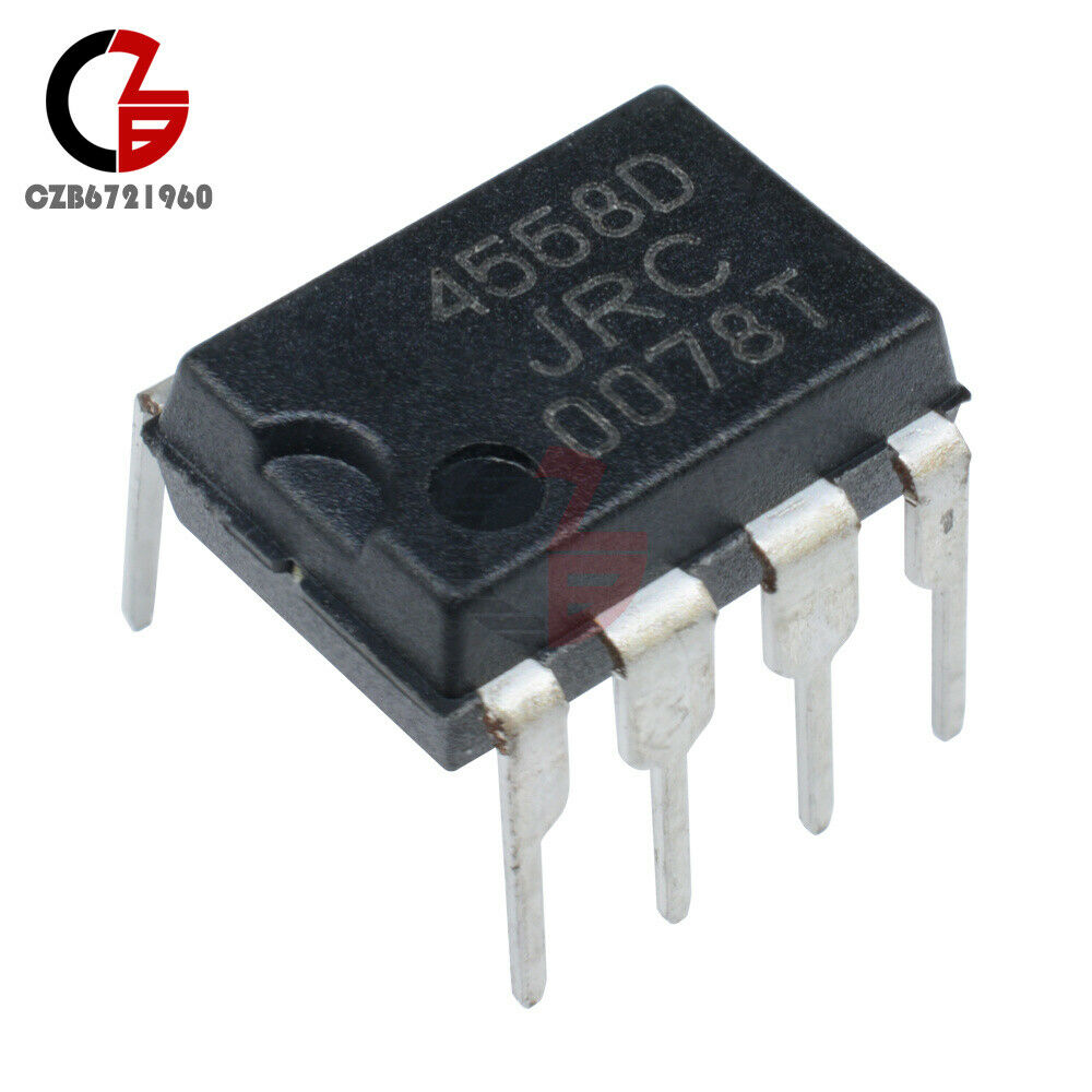 10PCS JRC 4558D JRC4558D OPAMP OP AMPS CHIP Low Power TS808 TS9 IC DIP 8