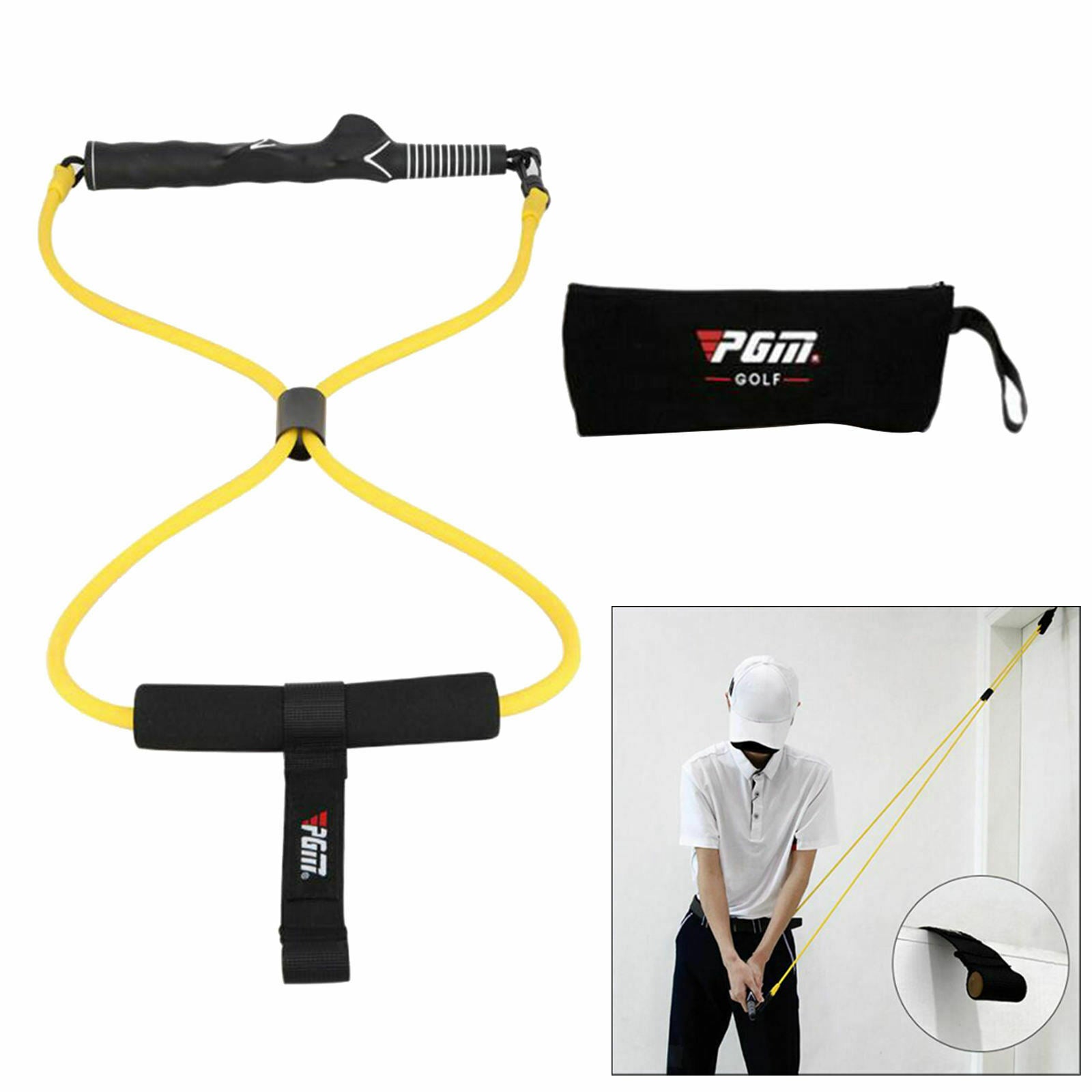 Resistance Band Grip Heavy Duty Pull Up Rope Golf Swing Training Aids For