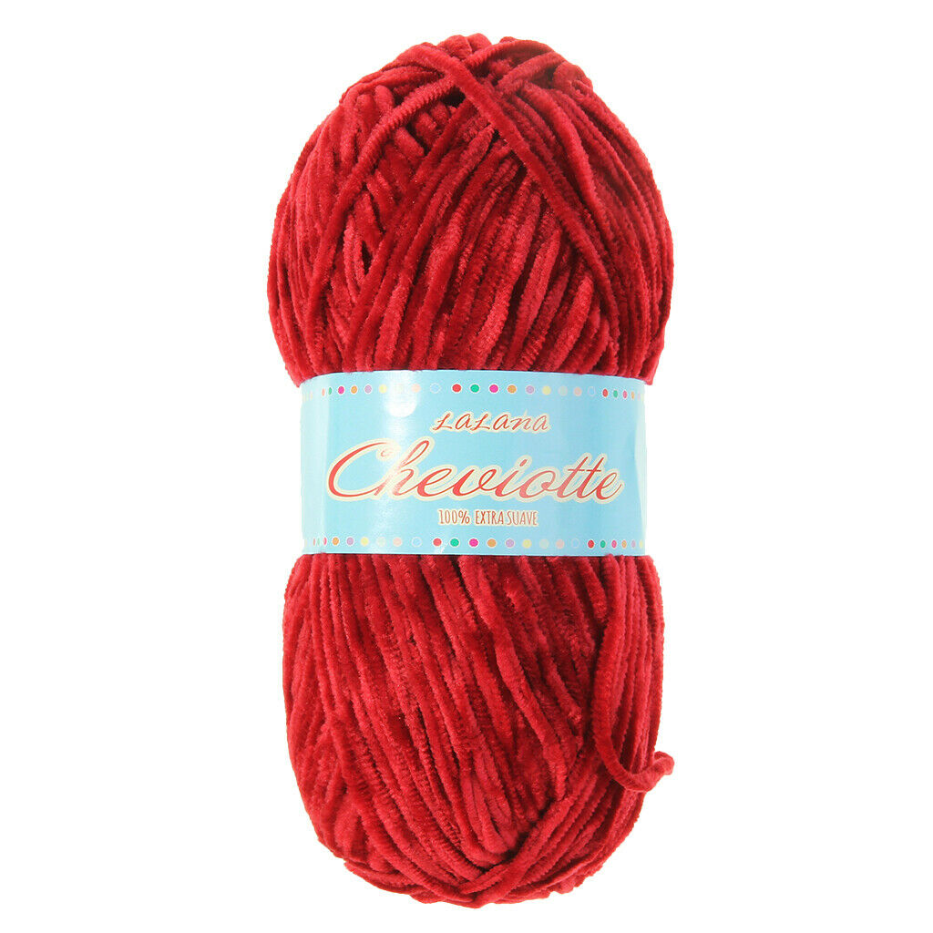 1 Piece Chenille Yarn Ball Hand Knitting Yarn for Scarf Sock Making #2634