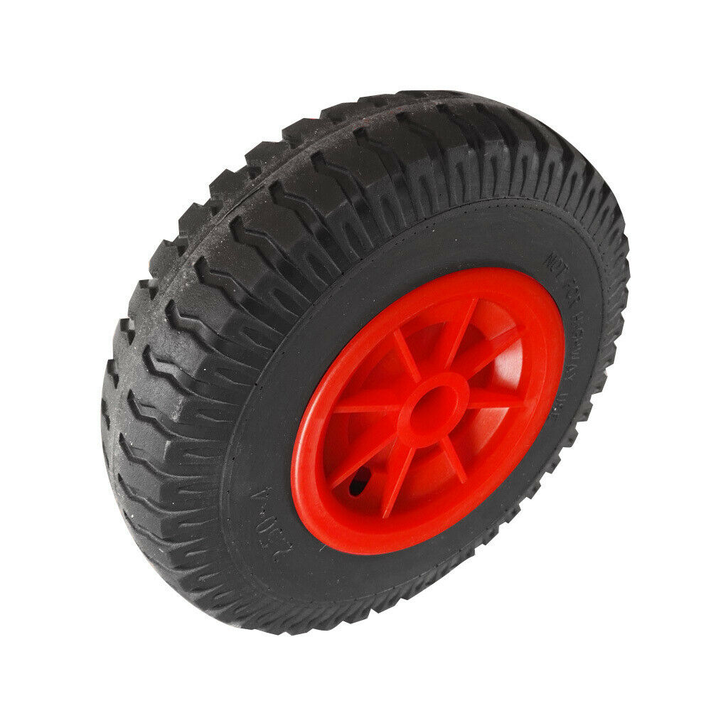 1 Pair 20.32cm/8" Puncture Proof Black Tyre on Wheel for Spare Jockey Wheels
