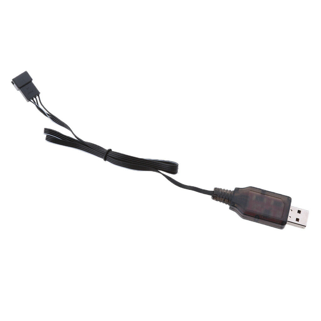 1PCS 7.4V USB to SM 4-Pin Li-po Battery Charging Cable Cord for RC Toys Drone