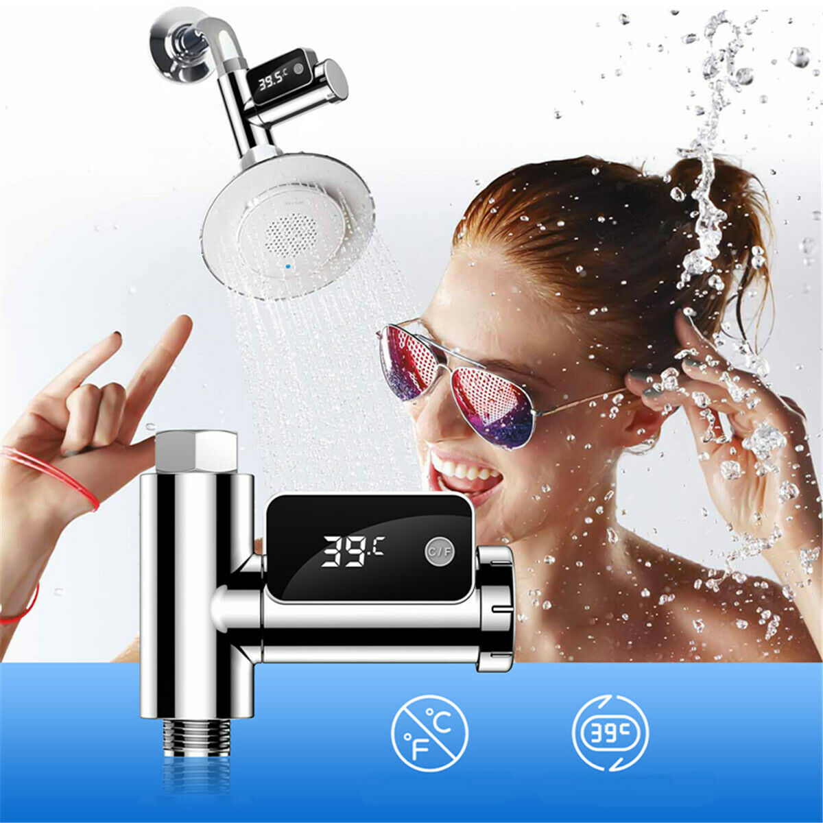 Led Display Home Water Shower Kitchen Thermometer Temperature Meter Monitor