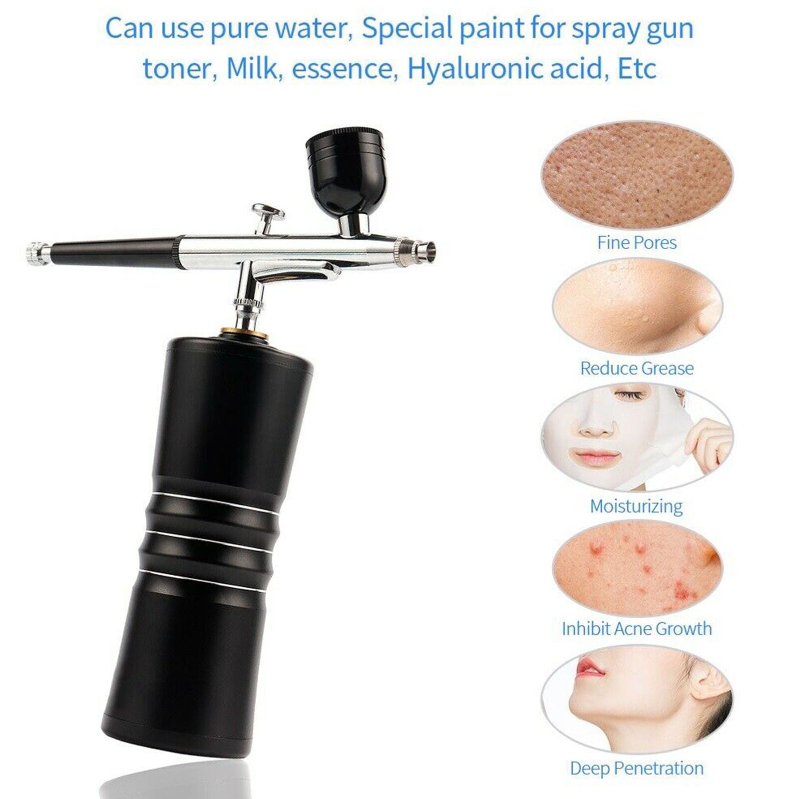Mini Dual Action Air Brush Airbrush 0.3mm Spray Gun Compressor Paint Nail Art
