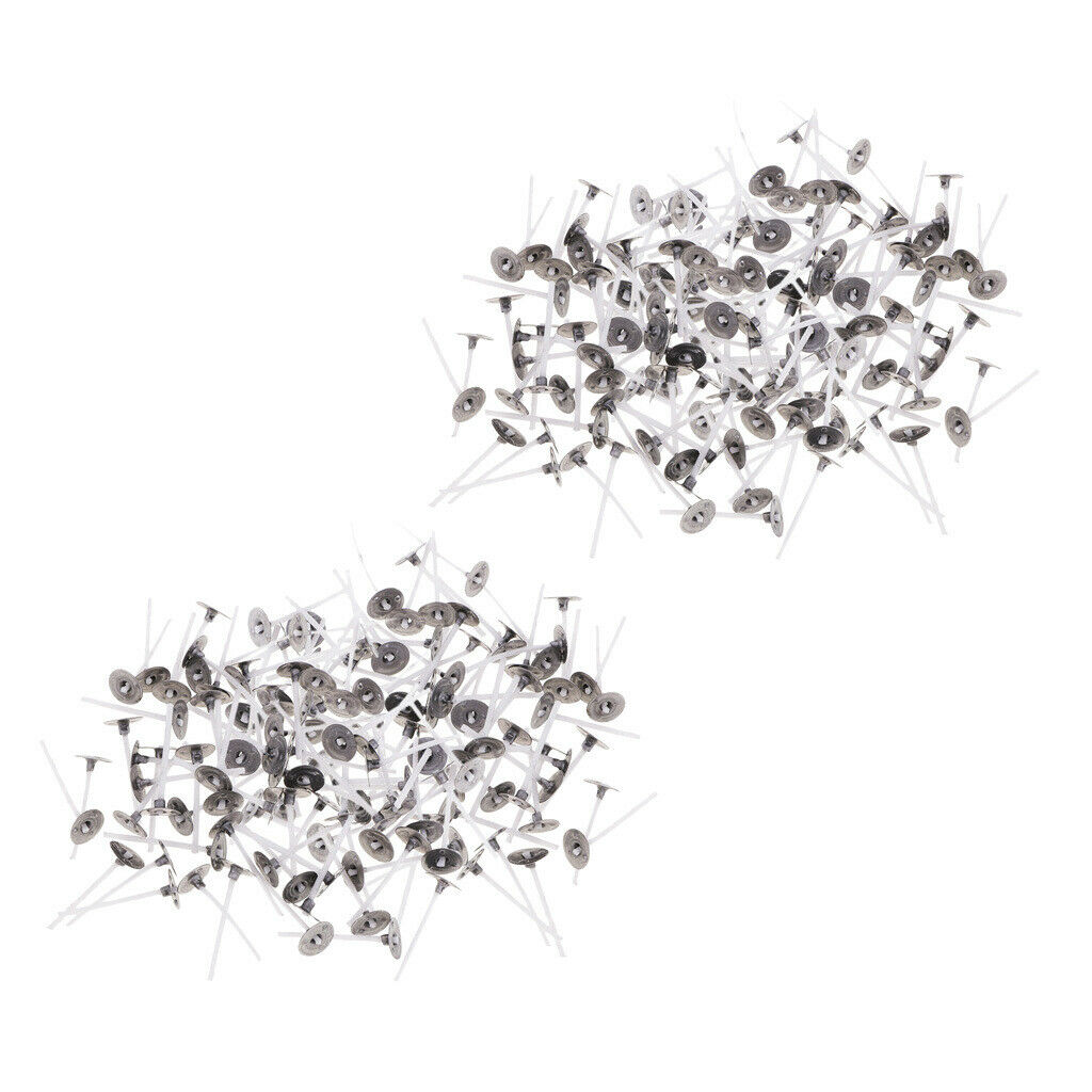 400Pcs Cotton Candle Wicks Candle Core w/ Sustainers DIY Candles Making