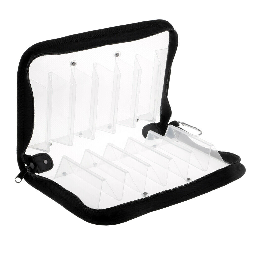 Clear Waterproof Squid Jigs Bag Tackle Durable Case 12 Compartment Accessary