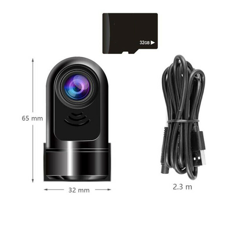 Car Dash Camera 32G Mini ADAS USB DVR Driving Recorder 1080P Hidden Camera Video