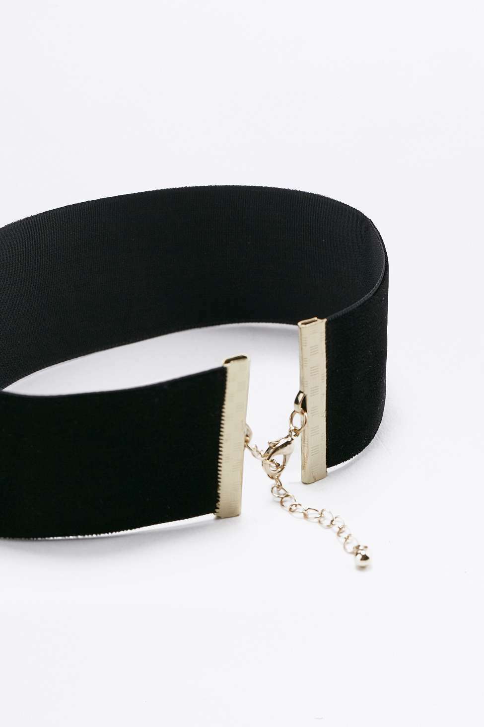 90's 30MM Black Velvet Choker Necklace Goth Gothic Grunge Retro Chain Jewelry