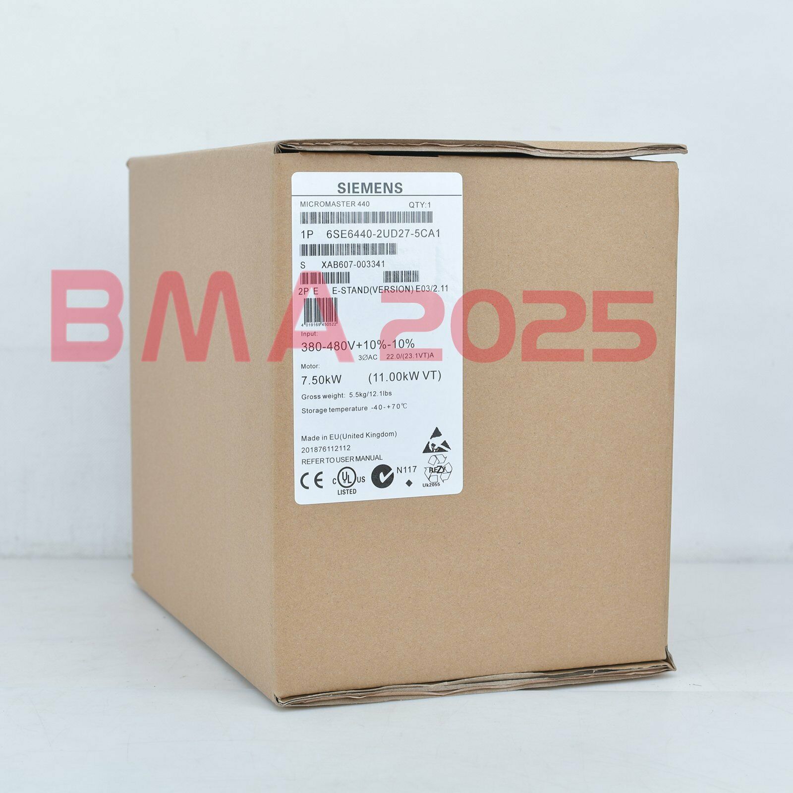 1PC New 6SE6440-2UD27-5CA1 6SE6 440-2UD27-5CA1 1year warranty DHL free Ship SM9T