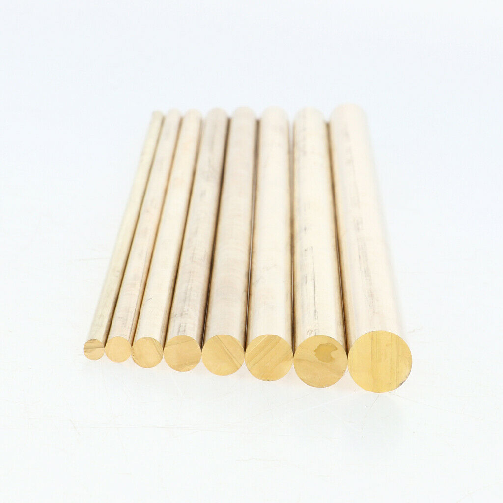 4mm Solid Brass Round Bar, 10 inch/25cm, Abrasion-Resistant