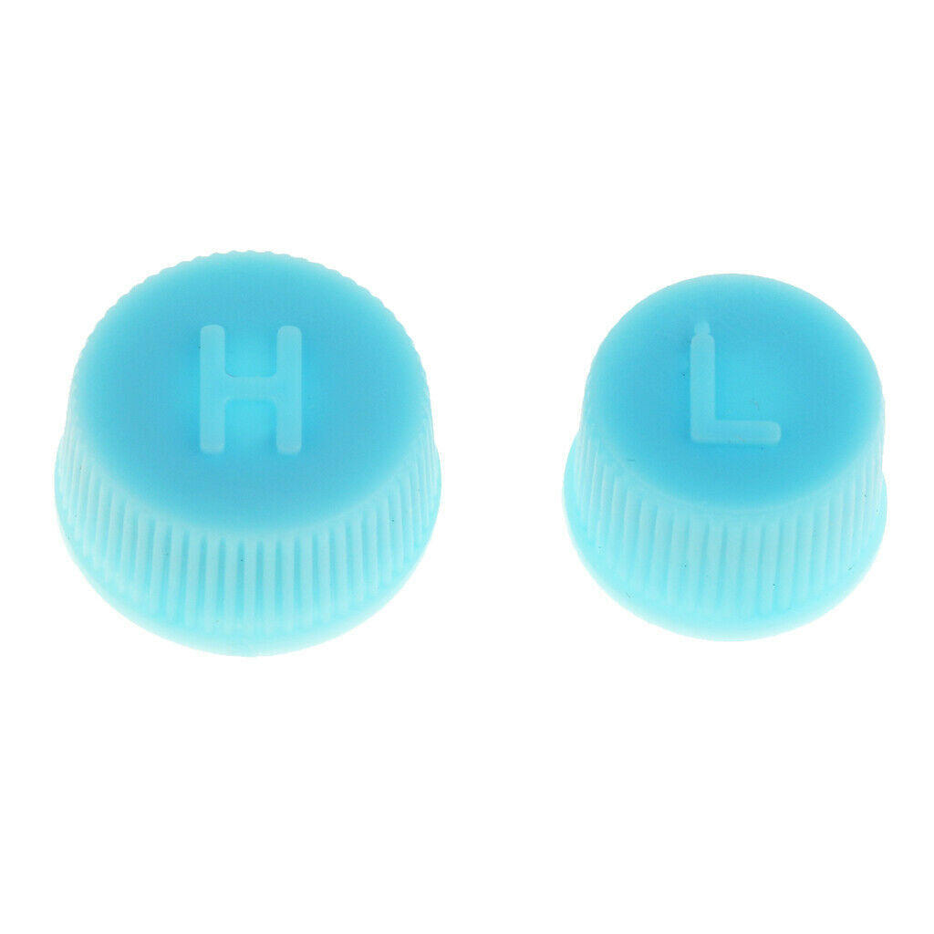 1 Pair Car Air Conditioning Hi Low Side Port Valve Core AC System Caps R134a
