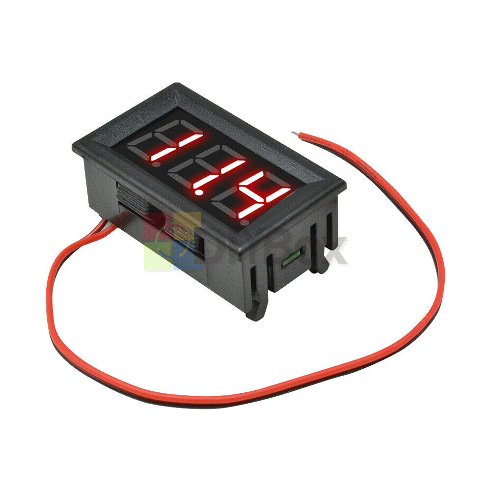 0.56" LED 2-Wire Voltmeter Digital Voltage AC70-500V Panel Voltmeter Ammeter RED