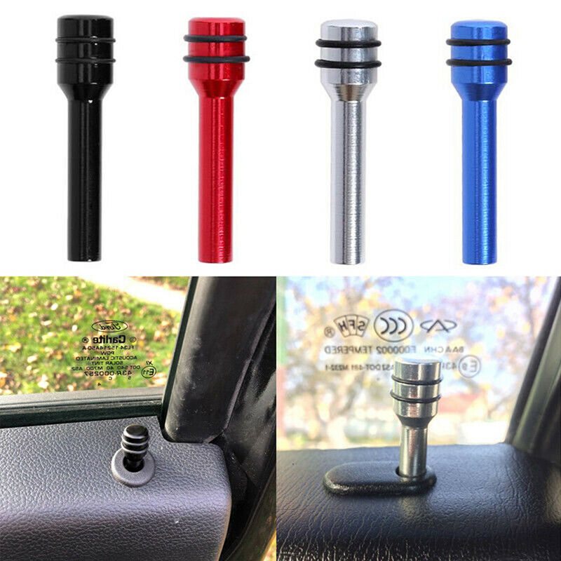 2pcs Aluminum Universal Car Interior Door Lock Stick Knob Pull Pin Lift B.l8