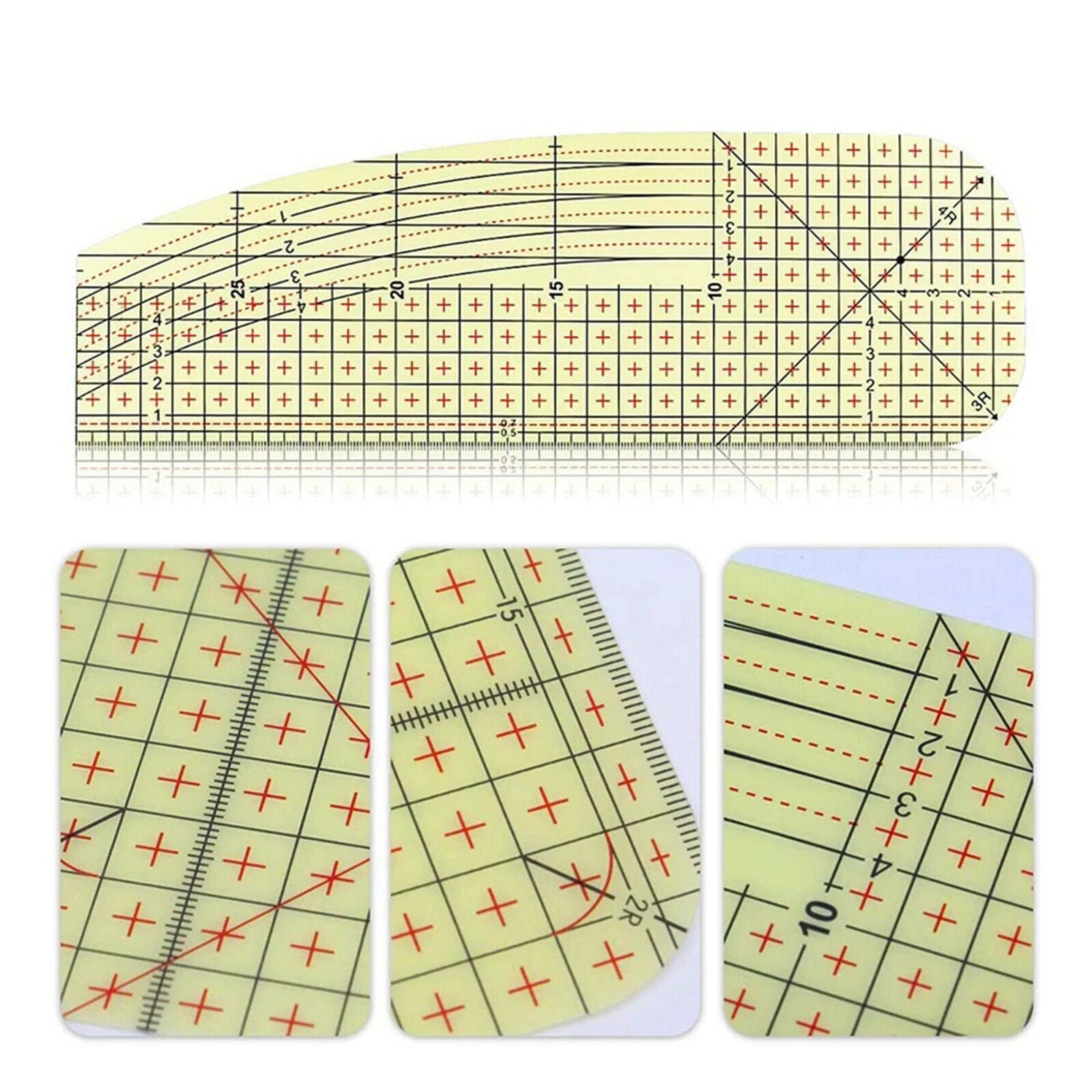 2x Hot Ironing Ruler Patchwork Clothes Fabric Crafts DIY Sewing Measuring Hands