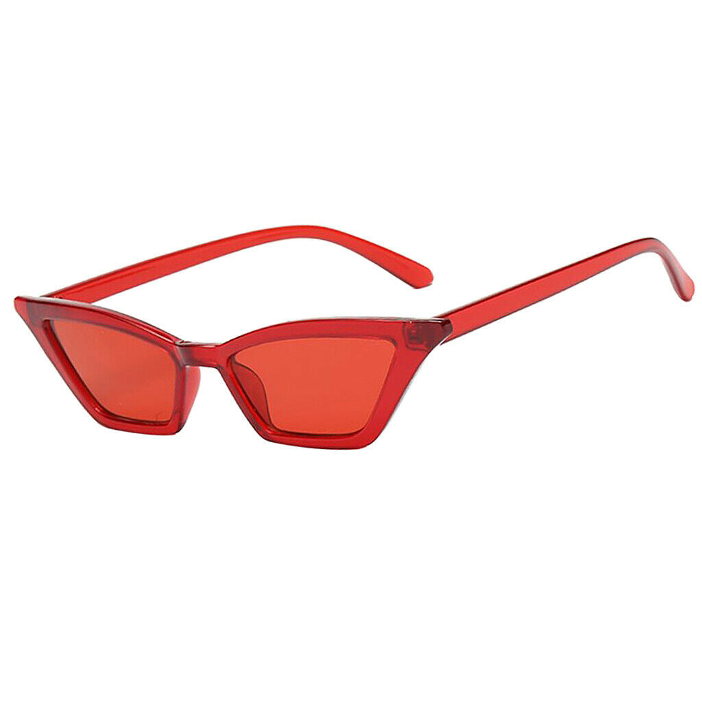 2 Pcs Women Fashion Cateye Sunglasses Plastic Frame UV400 Eyewear Glasses