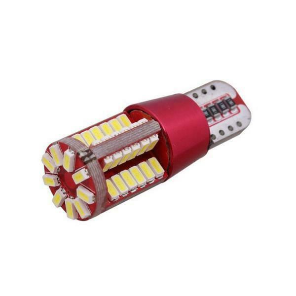 10pcs T10 Canbus Error Free 501 194 W5W Duct 3014 Car 57smd Side Bulb