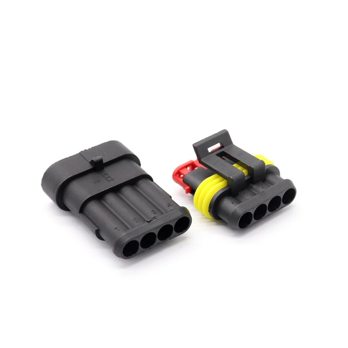 New Waterproof 5Pcs 6 Pin Way Electrical Connector 1.5mm Terminals Heat Shrink