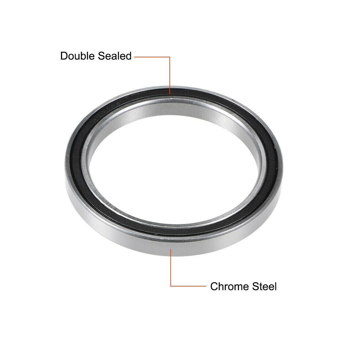 New 6814-2RS 70x90x10mm ABEC1 Thin-wall Shielded Deep Groove Ball Bearing 1Pc