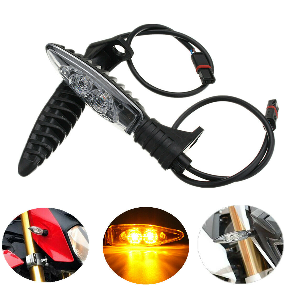2pcs LED Turn Signal Indicator Light for BMW R1200GS F800GS S1000RR K1300R