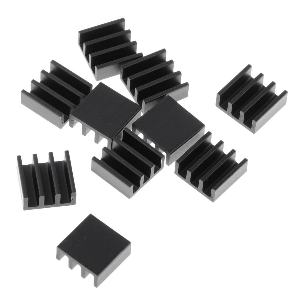 Aluminium Radiator Heatsink Heat Sink 11x11x5mm (Pack 10)