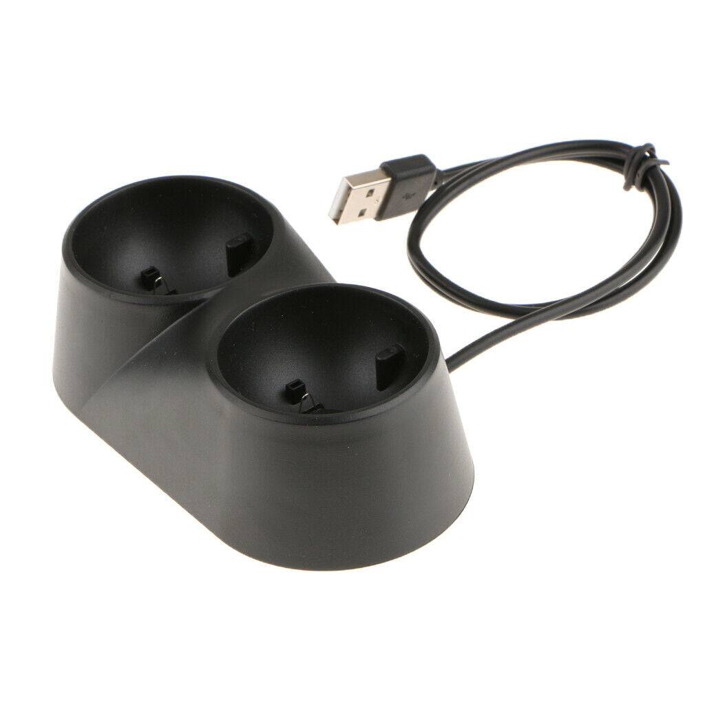 Charger for PS4 VR Move Dual Charging Station for 2 Controllers, Fast Charge