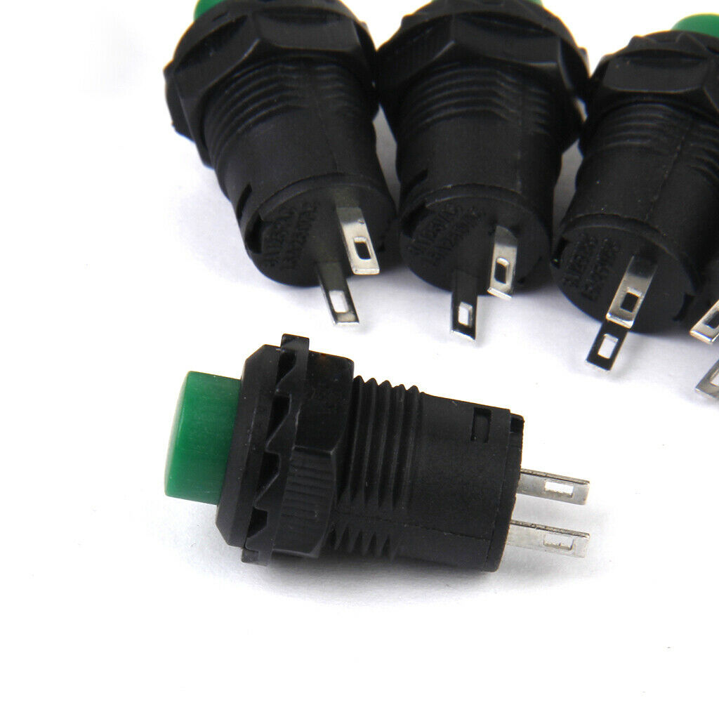40Pieces 12V On/Off Latching Push Button Switch Locking for Car Dashboard Boat