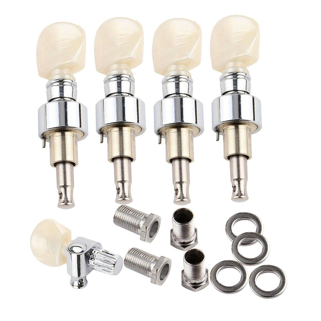 5 String Beaded Banjo Machine Heads Knob Tuning Pegs Replacement