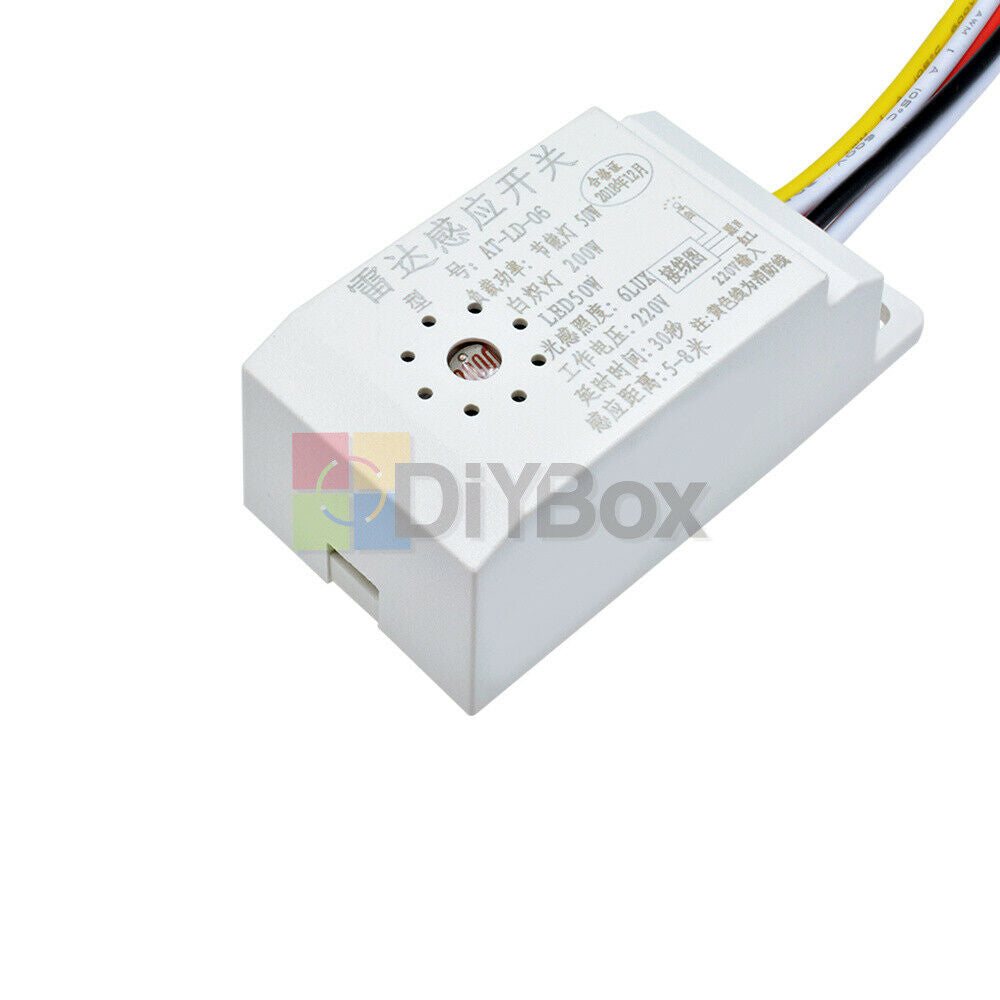 AC 220V Auto Infrared Body PIR Motion Sensor Switch Microwave Radar Detector