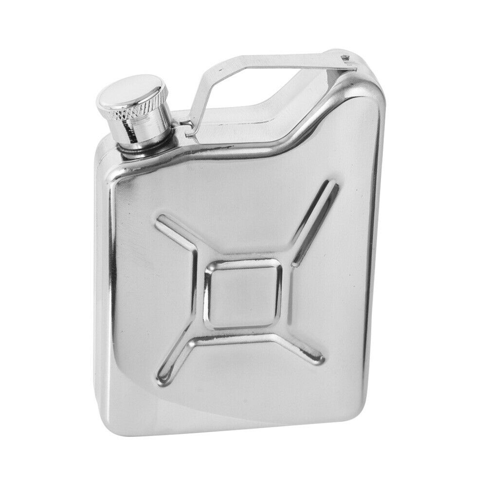 Portable Outdoor Camping Hiking 5oz Flagon Stainless Steel Barrel Hip Flask @