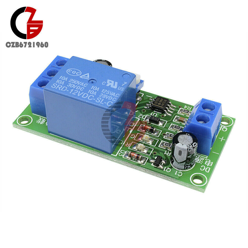 NE555 DC 12V 0~60 Seconds Delay Timer Time Switch Adjustable Time Relay Module