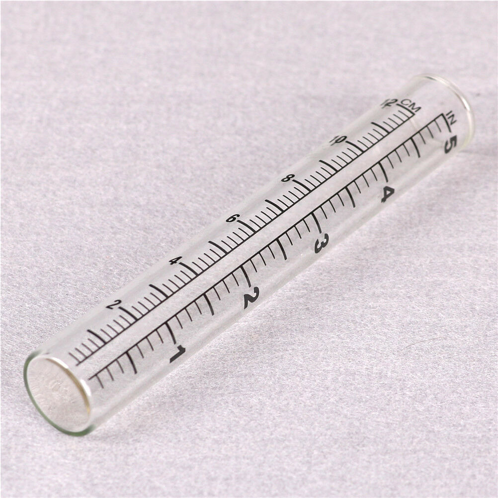 22*140mm Glass Rain Gauge Replacement Tube Outdoor Home Garden Yard Suppl.l8