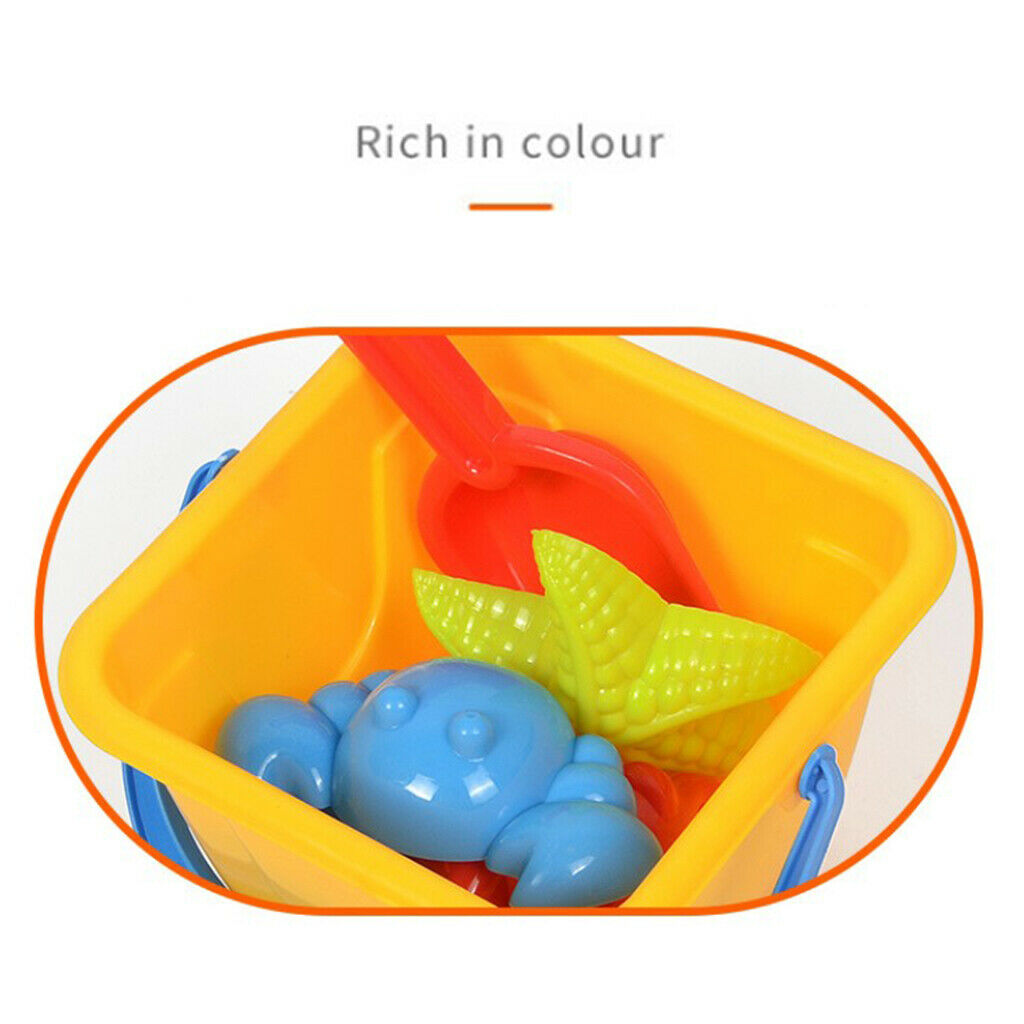Kids Summer Sand Beach Game Toys Outside Sandpit Tool Water Game 9pcs Bucket