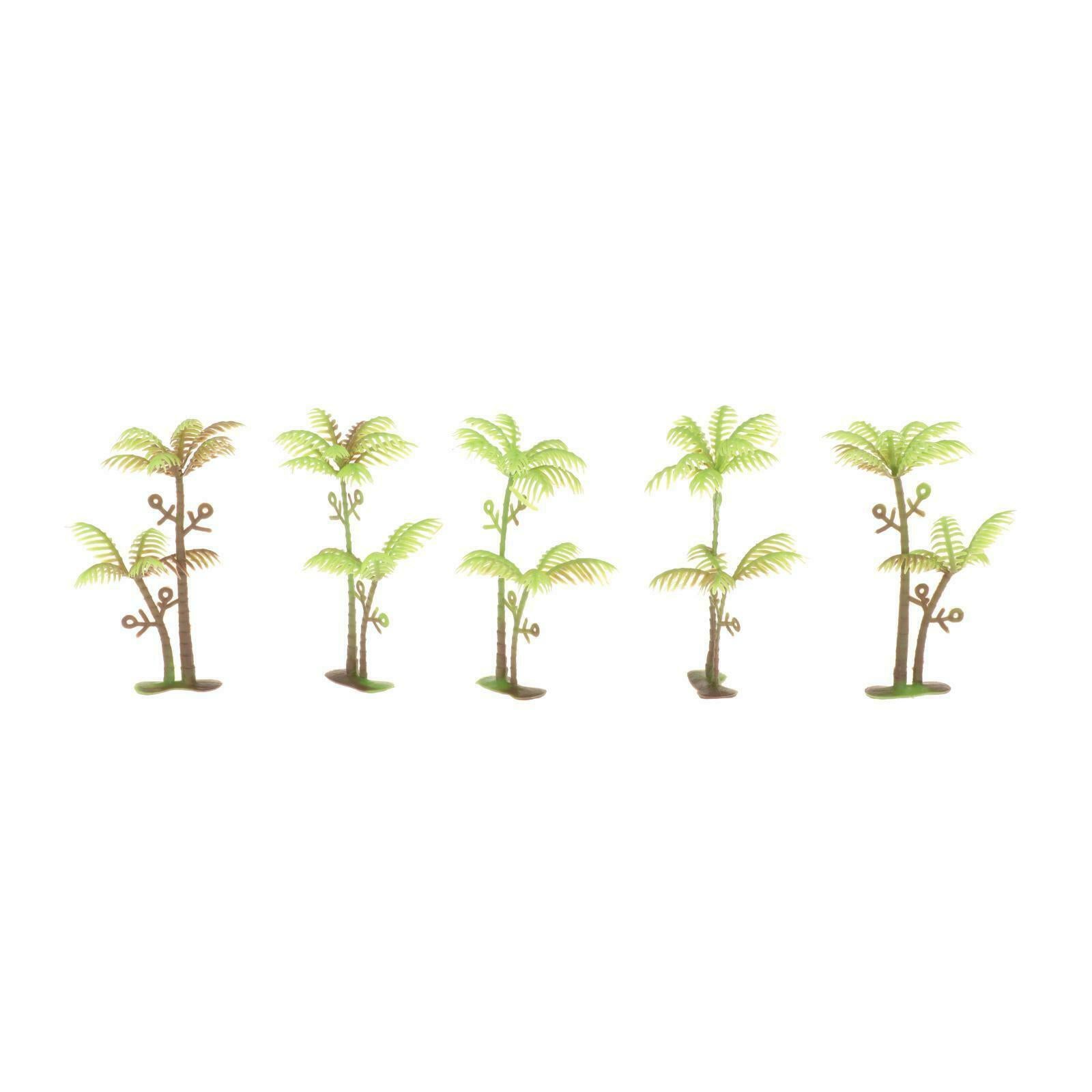 10x 1:75 1:150 Mini Coconut Trees Railway Street Scenery Trees Layout Decor