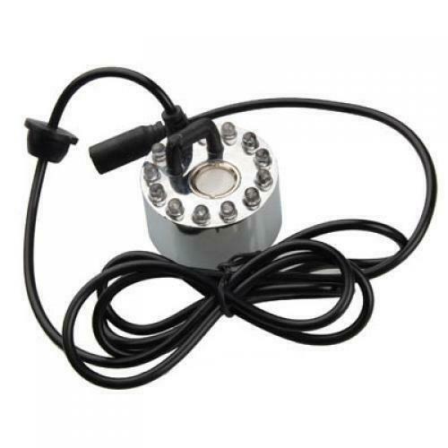New 12 LED Lights Pond Mist Maker Machine Fogger Mister