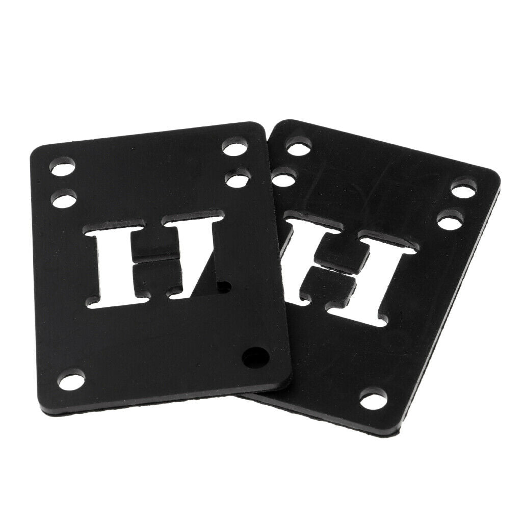 2Pcs Rubber Skateboard Riser Shock Pads 1/8 3mm reduce vibrations and dampen